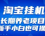 淘宝虚拟产品挂机项目（长期养老项目新手小白也可操作）【揭秘】【更新】