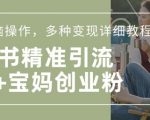 小红书混剪日引200+宝妈创业粉，简单无脑操作，多种变现详细教程