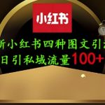 25年最新小红书发布简单图文，单人单号日引流200+创业粉