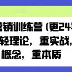老A营销训练营(更25年4月)，轻理论，重实战，轻概念，重本质