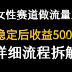 女性励志赛道做流量主 客单价高,稳定后每日5张 女性励志赛道做流量主 客单价高,稳定后每日5张