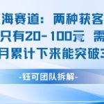蓝海赛道：需求量大 单月累计下来能突破3W