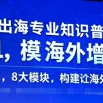 出海专业知识普及，从0到1，8大模块构建你的海外增长引擎