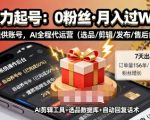 快手带货AI暴力起号,0粉丝可开通,月入过W,提供账号就行,适合普通人的懒人项目【揭秘】 快手带货AI暴力起号,0粉丝可开通,月入过W,提供账号就行,适合普通人的懒人项目【揭秘】