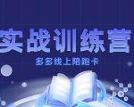 多多实战训练营,从0到1打造一个真正賺钱的店铺 多多实战训练营,从0到1打造一个真正賺钱的店铺