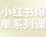 小红书爆单系列课,聚焦小红书电商全链路增长 小红书爆单系列课,聚焦小红书电商全链路增长