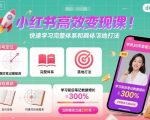 小红书高效变现课,快速学习小红书完整体系和具体落地打法 小红书高效变现课,快速学习小红书完整体系和具体落地打法