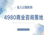 4980商业咨询师落地课程-ip运营高客单教程 4980商业咨询师落地课程-ip运营高客单教程