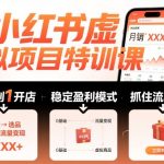 小红书虚拟项目特训课,帮你从0到1打造稳定盈利的店铺,抓住流量红利(更新9月) 小红书虚拟项目特训课,帮你从0到1打造稳定盈利的店铺,抓住流量红利(更新9月)
