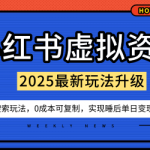 小红书虚拟资料项目:最新搜索流变现玩法,0成本简单可复制,一人多店打法,新手也可轻松日入5张+ 小红书虚拟资料项目:最新搜索流变现玩法,0成本简单可复制,一人多店打法,新手也可轻松日入5张+
