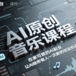 AI原创音乐课程,在家可做的Ai副业,让Ai给所有人一次新的创业机会 AI原创音乐课程,在家可做的Ai副业,让Ai给所有人一次新的创业机会