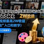 国际版醒图Hypic拉新项目TikTok推广教学,一条视频最高2W收益(附推广入口和教学) 国际版醒图Hypic拉新项目TikTok推广教学,一条视频最高2W收益(附推广入口和教学)