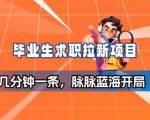毕业生求职项目拆解_脉脉拉新空白市场,蓝海开局 毕业生求职项目拆解_脉脉拉新空白市场,蓝海开局