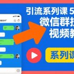 引流系列课5，微信群推技术视频教程