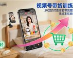 视频号带货训练营，从0到1打造你的带货变现路，低成本在家创业
