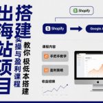小淘出海站项目，搭建实操与盈利课程，手把手教你用极低成本搭建