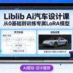 Liblib Ai汽车设计课，从0基础文生图，到教你训练专属设计和风格LoRA模型