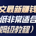 小说推文最新賺钱全流程，门槛低非常适合新手（保姆级教程）