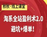 淘系全站盈利术2.0，避坑+爆单