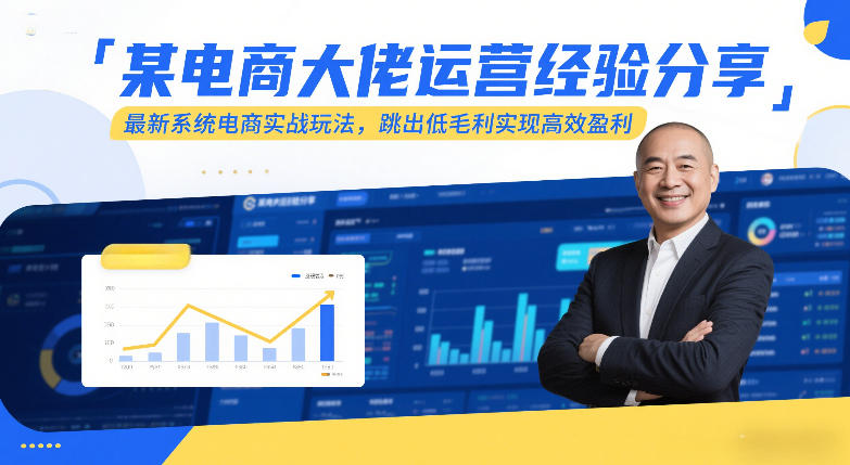 某电商大佬运营经验分享[/erphpdown]，最新系统电商实战玩法，跳出低毛利实现高效盈利