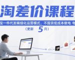 淘差价课程，淘宝一件代发精细化运营模式，不囤货低成本做电商（更新26年4月）