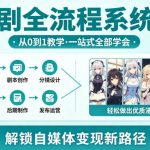 漫剧全流程系统课，从0到1教学，一站式全部学会，轻松做出优质漫剧，解锁自媒体变现新路径