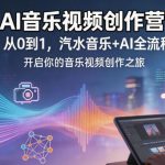 AI音乐视频创作营｜从0到1，汽水音乐+AI全流程，开启你的音乐视频创作之旅