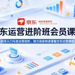 京东运营进阶班会员课程，新手入门与老运营进阶，助力商家快速掌握京东运营精髓