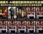橘霸天·AI橘猫短剧视频创作实战课，撸伙伴计划|AI灵境计划|分成计划|接单收徒等