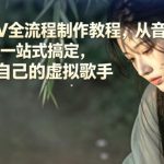AI音乐MV全流程制作教程，从音乐生成到MV剪辑一站式搞定，打造属于自己的虚拟歌手