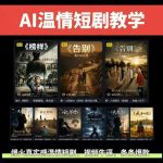 抖音58W粉丝博主的AI温情短剧玩法，条条爆款，伙伴计划+精选独家收益，商单收徒等