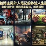 抖音32W粉丝博主局外人笔记的体验人生副本动画教学，拿伙伴计划+精选独家收益，新赛道新涨粉快【录制版】