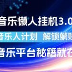 汽水音乐懒人挂G3.0玩法，腾讯音乐人计划，解锁躺賺收益，玩转音乐平台秘籍就在这里【揭秘】