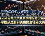 高阶实战交易体系，在不确定的市场中精准捕捉溢价空间，掌握从选股到卖出的全链路交易心法（更新6月）