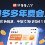 拼多多年费会员，实经验分享操，时长拉满，干货拉满(更新26年06月20日)