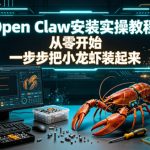 Open Claw安装实操教程，从零开始一步步一步步把小龙虾装起来