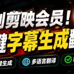 从此告别剪映会员？开源视频字幕生成器，支持离线本地GPU加速运行，一键视频翻译及字幕生成，妙幕