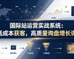 国际站运营实战系统：低成本获客，高质量询盘增长课（更新26年）