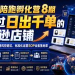 亚马逊陪跑孵化营8期，打造过日出千单的亚马逊店铺，新手0到1开店、注册风控避坑、标准化运营SOP全套落地课