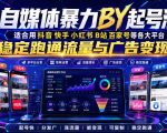 自媒体暴力搬运起号法，适合用抖音快手小红书B站百家号等各大平台，稳定跑通流量与广告变现