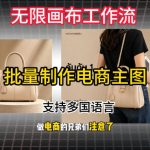 无限画布工作流搭建教程，一键电商主图批量制作，批量下载，支持多国语言