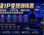 蟹老板·打爆个人IP底层实操课，教你成熟专业的打造IP技能，全方位带你做成一个能商业化IP
