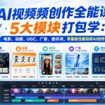 AI视频频创作全能课！5大模块打包学：电影、动画、UGC、广告、提示词，零基础也能玩转AI创作！【原创双语字幕】