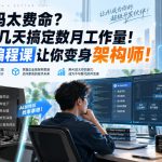 手敲代码太费命？AI帮你几天搞定数月工作量！这套AI编程课让你变身架构师！【原创双语字幕】