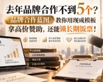 去年品牌合作不到5个？《品牌合作蓝图》教你用现成模板拿高价赞助，还能锁长期饭票！【原创双语字幕】