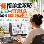 设计师接单全攻略-无水印，多渠道获客+谈单报价，从零解锁稳定副业收入