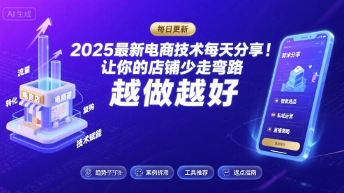 2025-2026最新电商技术每天分享[/erphpdown]，让你的店铺少走弯路，越做越好(更新26年09月)