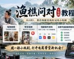 渔樵问对小短剧教程，包含电商套图、带货视频，短剧制作资料，全程可直接套用复刻