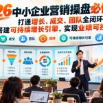 2026中小企业营销操盘必修课：打通增长、成交、团队全闭环，搭建可持续增长引擎，实现业绩可控可复制
