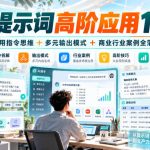 AI提示词高阶应用15讲｜通用指令思维+多元输出模式+商业行业案例全落地